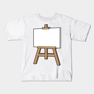 Colorful Easel Icon Kids T-Shirt